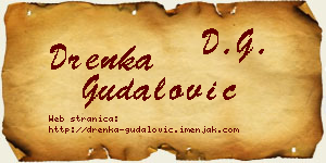 Drenka Gudalović vizit kartica
